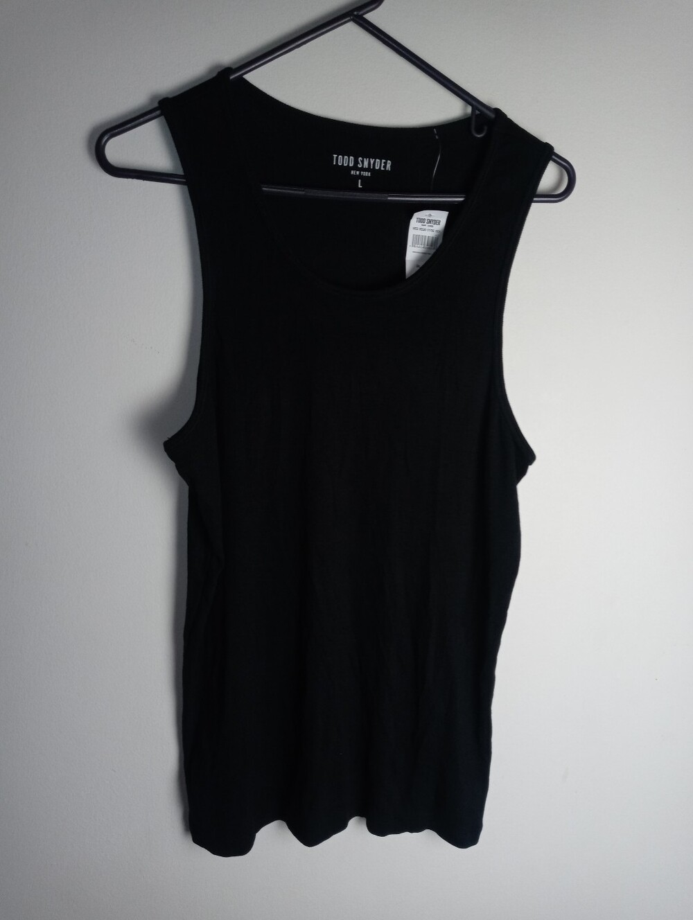 Men's Todd Snyder Slim Ribbed Tank Size L